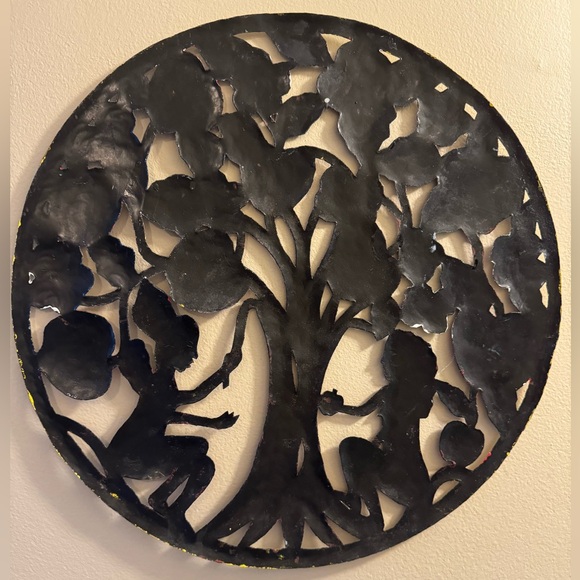 Handmade Hand Crafted Adam Eve Bible Hanging Wall Sign Hand Painted Home Decor - Picture 5 of 5